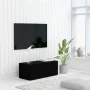 Mueble para TV madera contrachapada negro 80x34x30 cm de vidaXL, Muebles TV - Ref: Foro24-801860, Precio: 55,07 €, Descuento: %