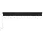 Manual retractable awning with anthracite gray LED light 600x300 cm by vidaXL, Awnings - Ref: Foro24-3068964, Price: 500,72 €...