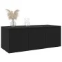 Mueble para TV madera contrachapada negro 80x34x30 cm de vidaXL, Muebles TV - Ref: Foro24-801860, Precio: 55,07 €, Descuento: %