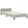 Estructura de cama Gris claro 100 x 200 cm Terciopelo