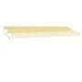 Toldo retráctil manual con luz LED amarillo y blanco 500x300 cm de vidaXL, Toldos - Ref: Foro24-3069583, Precio: 539,60 €, De...