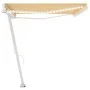 Manual retractable awning with yellow and white LED light 500x300 cm by vidaXL, Awnings - Ref: Foro24-3069583, Price: 539,64 ...
