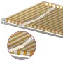 Manual retractable awning with yellow and white LED light 5x3 m by vidaXL, Awnings - Ref: Foro24-3069983, Price: 509,49 €, Di...
