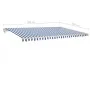 Manual retractable awning with blue and white LED light 5x3 m by vidaXL, Awnings - Ref: Foro24-3069981, Price: 502,13 €, Disc...