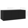 Mueble para TV madera contrachapada negro 80x34x30 cm de vidaXL, Muebles TV - Ref: Foro24-801860, Precio: 57,45 €, Descuento: %
