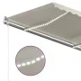 Manual retractable awning with cream LED light 4.5x3 m by vidaXL, Awnings - Ref: Foro24-3069962, Price: 488,01 €, Discount: %