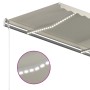 Manuell einziehbare Markise mit cremefarbenem LED-Licht 4,5 x 3 m von vidaXL, Markisen - Ref: Foro24-3069962, Preis: 498,67 €...