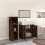 3-teiliges Badezimmermöbel-Set aus geräuchertem Eichensperrholz von vidaXL, Badezimmermöbel - Ref: Foro24-3154406, Preis: 89,...