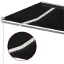 Manual retractable awning with LED anthracite gray 450x300 cm by vidaXL, Awnings - Ref: Foro24-3068924, Price: 377,57 €, Disc...
