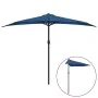 Semicircular balcony umbrella with blue aluminum pole 300x155x223 cm by vidaXL, Umbrellas - Ref: Foro24-312505, Price: 57,37 ...