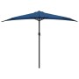 Halbrunder Balkonschirm mit blauem Aluminiummast 300x155x223 cm von vidaXL, Sonnenschirme - Ref: Foro24-312505, Preis: 65,41 ...