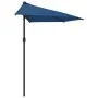 Semicircular balcony umbrella with blue aluminum pole 300x155x223 cm by vidaXL, Umbrellas - Ref: Foro24-312505, Price: 57,37 ...