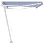 Manual retractable awning with blue and white LED 500x300 cm by vidaXL, Awnings - Ref: Foro24-3069581, Price: 540,07 €, Disco...