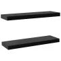 Floating wall shelves 2 units black 60x20x3.8 cm by vidaXL, Shelves and shelves - Ref: Foro24-288201, Price: 49,33 €, Discoun...