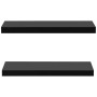 Floating wall shelves 2 units black 60x20x3.8 cm by vidaXL, Shelves and shelves - Ref: Foro24-288201, Price: 44,14 €, Discoun...