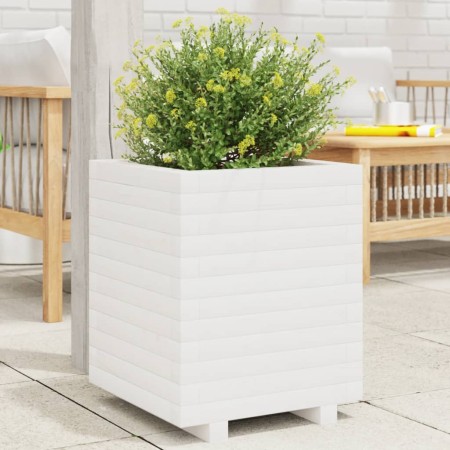 Solid white pine wood planter 40x40x49.5 cm by vidaXL, Pots and planters - Ref: Foro24-3282510, Price: 112,06 €, Discount: %