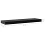 Floating wall shelves 2 units black 60x20x3.8 cm by vidaXL, Shelves and shelves - Ref: Foro24-288201, Price: 49,33 €, Discoun...