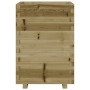 Jardinera madera de pino impregnada 50x50x72,5 cm de vidaXL, Maceteros y jardineras - Ref: Foro24-3282578, Precio: 171,58 €, ...