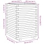Jardinera madera de pino impregnada 50x50x72,5 cm de vidaXL, Maceteros y jardineras - Ref: Foro24-3282578, Precio: 171,58 €, ...