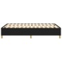 Estructura de cama sin colchón tela negro 120x200 cm