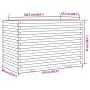 Solid pine wood planter 110x60x72 cm by vidaXL, Pots and planters - Ref: Foro24-3282649, Price: 259,02 €, Discount: %