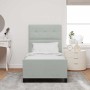 Estructura de cama Gris claro 100 x 200 cm Terciopelo