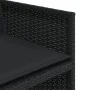 Set de comedor de jardín 9 pzas y cojines ratán sintético negro de vidaXL, Conjuntos de jardín - Ref: Foro24-3277782, Precio:...