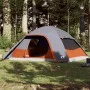Familienzelt mit wasserdichter Kuppel für 6 Personen, grau-orange von vidaXL, Zelte - Ref: Foro24-94725, Preis: 160,71 €, Rab...