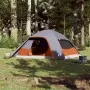 Familienzelt mit wasserdichter Kuppel für 6 Personen, grau-orange von vidaXL, Zelte - Ref: Foro24-94725, Preis: 160,71 €, Rab...