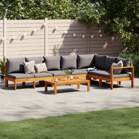 Garden sofa set with cushions 5 pieces solid acacia wood by vidaXL, Garden sets - Ref: Foro24-3214872, Price: 700,88 €, Disco...