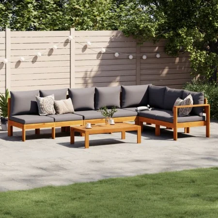 Garden sofa set with cushions 5 pieces solid acacia wood by vidaXL, Garden sets - Ref: Foro24-3214872, Price: 711,55 €, Disco...