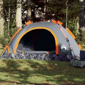 Schnell zu öffnendes Campingzelt in Grau und Orange für 3 Personen von vidaXL, Zelte - Ref: Foro24-4004167, Preis: 68,16 €, R...