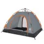 3 person quick opening gray and orange camping tent by vidaXL, tents - Ref: Foro24-4004167, Price: 63,63 €, Discount: %