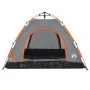 3 person quick opening gray and orange camping tent by vidaXL, tents - Ref: Foro24-4004167, Price: 63,63 €, Discount: %