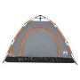 3 person quick opening gray and orange camping tent by vidaXL, tents - Ref: Foro24-4004167, Price: 63,63 €, Discount: %