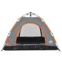 3 person quick opening gray and orange camping tent by vidaXL, tents - Ref: Foro24-4004167, Price: 63,63 €, Discount: %