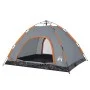 4 person quick opening gray and orange camping tent by vidaXL, tents - Ref: Foro24-4004171, Price: 91,73 €, Discount: %