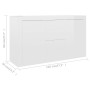 Bright gray 120x36x69 cm engineered wood sideboard by vidaXL, Sideboards - Ref: Foro24-801847, Price: 139,69 €, Discount: %