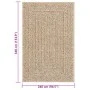 ZIZUR-Teppich in Jute-Optik für drinnen und draußen, 240 x 340 cm von vidaXL, Teppiche - Ref: Foro24-4006157, Preis: 229,60 €...
