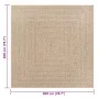ZIZUR-Teppich in Jute-Optik für drinnen und draußen, 200 x 200 cm von vidaXL, Teppiche - Ref: Foro24-4006155, Preis: 130,28 €...