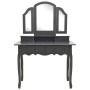 Gray paulownia wood dressing table and stool set 100x40x146cm by vidaXL, Bedroom Dressers - Ref: Foro24-289325, Price: 181,83...