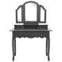 Gray paulownia wood dressing table and stool set 100x40x146cm by vidaXL, Bedroom Dressers - Ref: Foro24-289325, Price: 179,53...