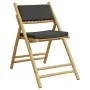 2 Stück klappbare Bistrostühle aus Bambus mit dunkelgrauen Kissen von vidaXL, Gartenstühle - Ref: Foro24-365873, Preis: 130,6...