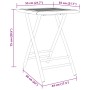 Folding bamboo garden table 55x55x75 cm by vidaXL, Garden tables - Ref: Foro24-365878, Price: 56,92 €, Discount: %