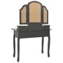Gray paulownia wood dressing table and stool set 100x40x146cm by vidaXL, Bedroom Dressers - Ref: Foro24-289325, Price: 179,53...