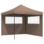 Pop-Up Folding Party Tent with 2 Side Walls Brown by vidaXL, Tents and gazebos - Ref: Foro24-4004925, Price: 143,66 €, Discou...