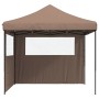 Pop-Up Folding Party Tent with 2 Side Walls Brown by vidaXL, Tents and gazebos - Ref: Foro24-4004925, Price: 146,89 €, Discou...