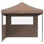 Pop-Up Folding Party Tent with 2 Side Walls Brown by vidaXL, Tents and gazebos - Ref: Foro24-4004925, Price: 143,66 €, Discou...