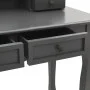 Gray paulownia wood dressing table and stool set 100x40x146cm by vidaXL, Bedroom Dressers - Ref: Foro24-289325, Price: 179,53...