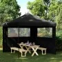 Pop-up-Faltzelt mit 2 schwarzen Seitenwänden von vidaXL, Zelte und Pavillons - Ref: Foro24-4004927, Preis: 143,97 €, Rabatt: %